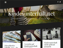 Tablet Screenshot of kindesunterhalt.net